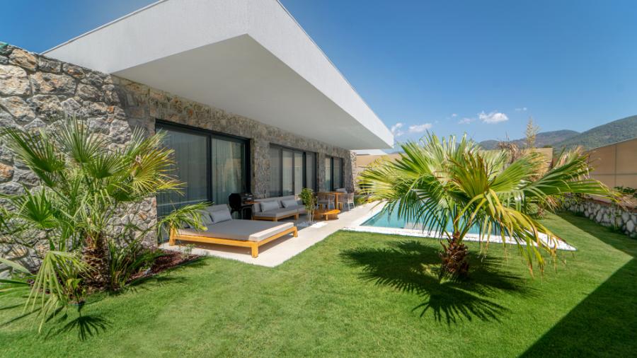 Fethiye Çamköy'de 2+1 Özel Havuzlu Jakuzili Kiralık Villa DRM-1817