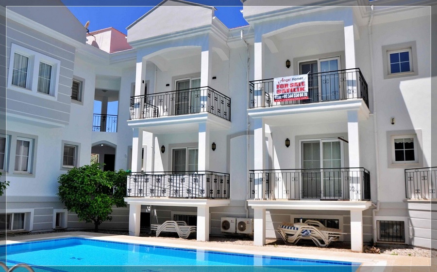 Fethiye Ölüdenizde 2+1 Ortak Havuzlu Denize Yakın Daire DRM-2159
