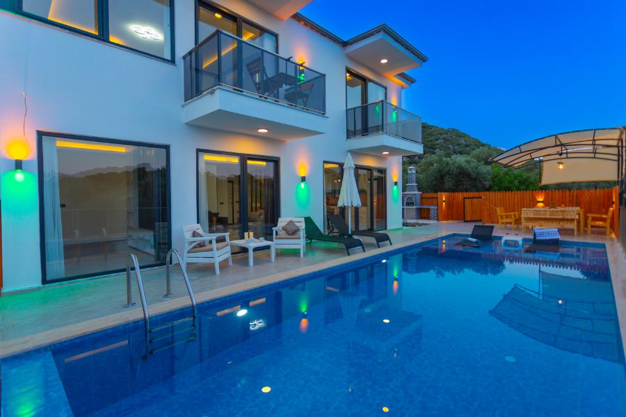 Kaş Belenlide 2+1 Özel Havuzlu Doğa Manzaralı Kiralık Lüks Villa DRM-1967