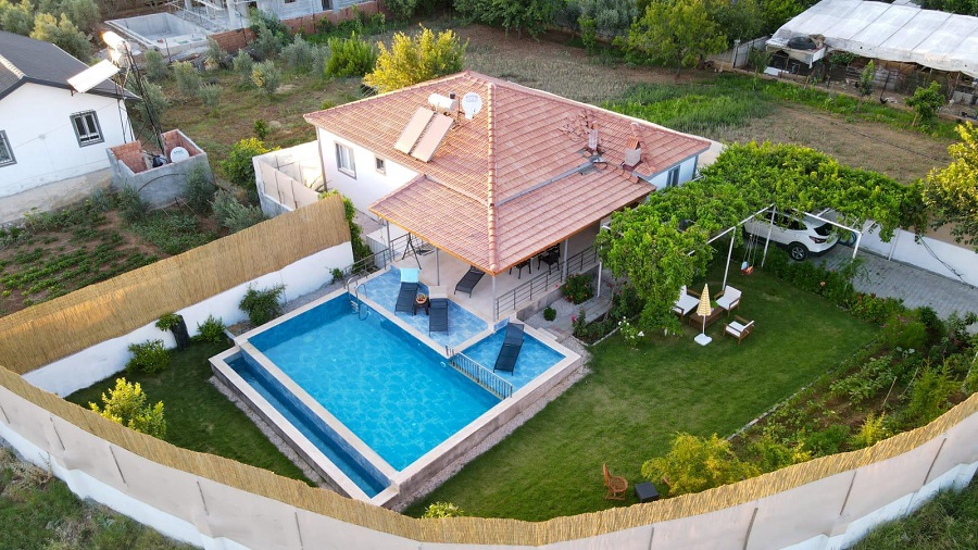 Fethiye'de 2+1 Özel Havuzlu Denize Yakın Kiralık Villa DRM-2024