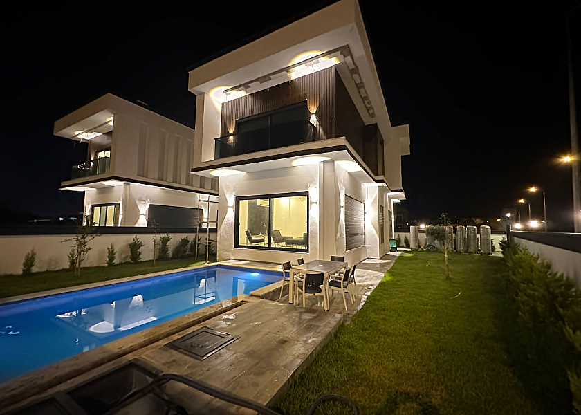 Antalya Belek'de 3+1 Özel Havuzlu Doğa Manzaralı Kiralık Villa DRM-1782