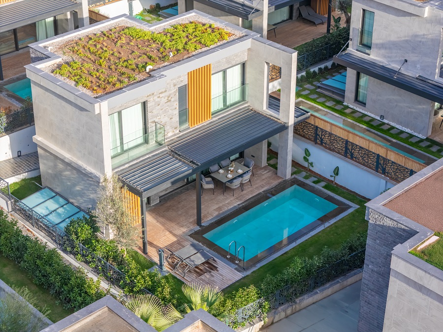 Gümüşlükde 4+1 Özel Havuzlu Kiralık Lüks Villa DRM-2004