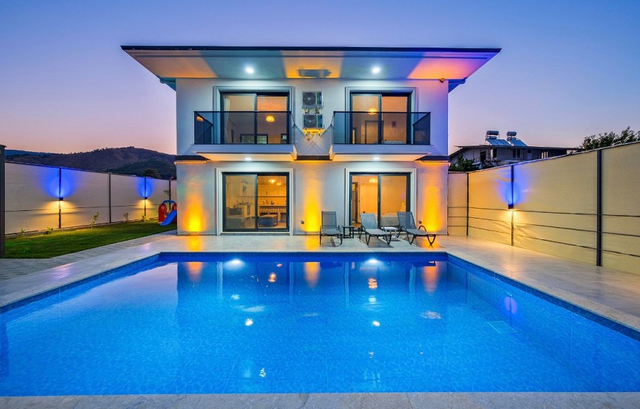 Fethiye Karaçulha'da 3+1 Özel Havuzlu Denize Yakın Kiralık Villa DRM-1691
