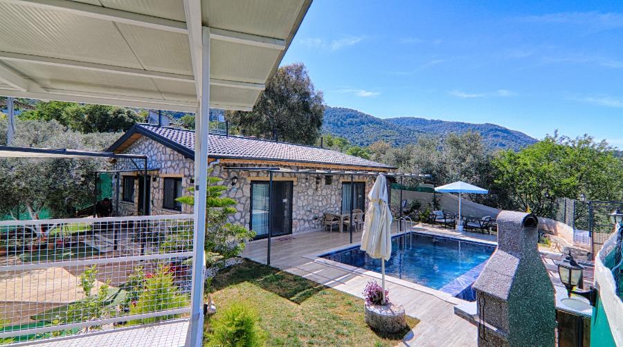 Fethiye Bozyerde 2+1 Özel Havuzlu Denize Yakın Kiralık Lüks Villa DRM-1777