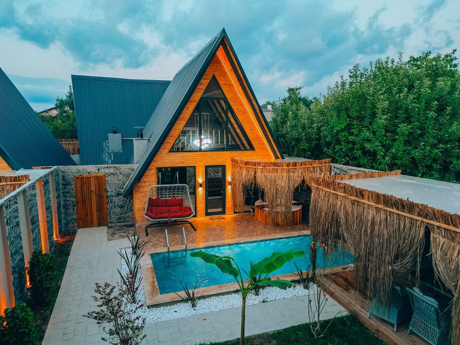 Sapanca Yanıkda 2+1 Özel Havuzlu Doğa Manzaralı Kiralık Lüks Bungalov DRM-1974