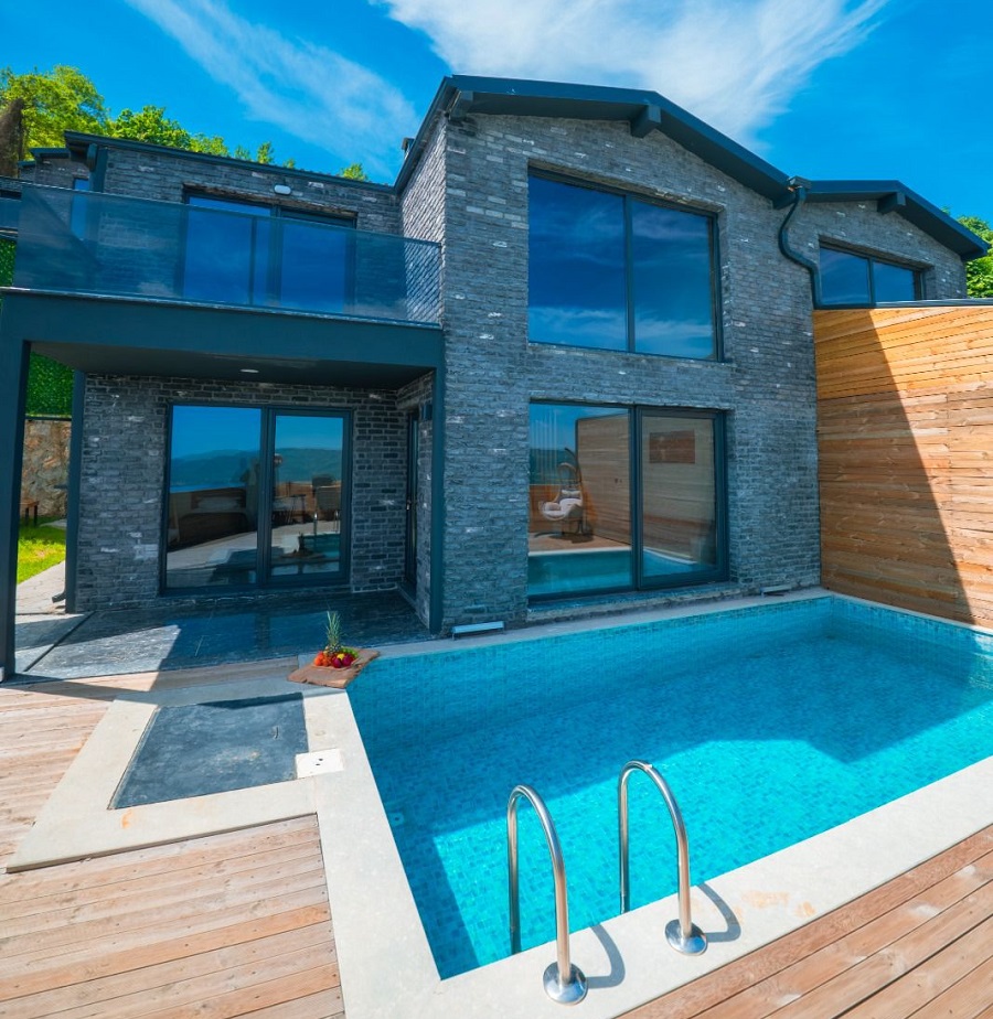 Sapanca Yanıkköyde 2+1 Özel Havuzlu Doğa Manzaralı Kiralık Lüks Villa DRM-1989