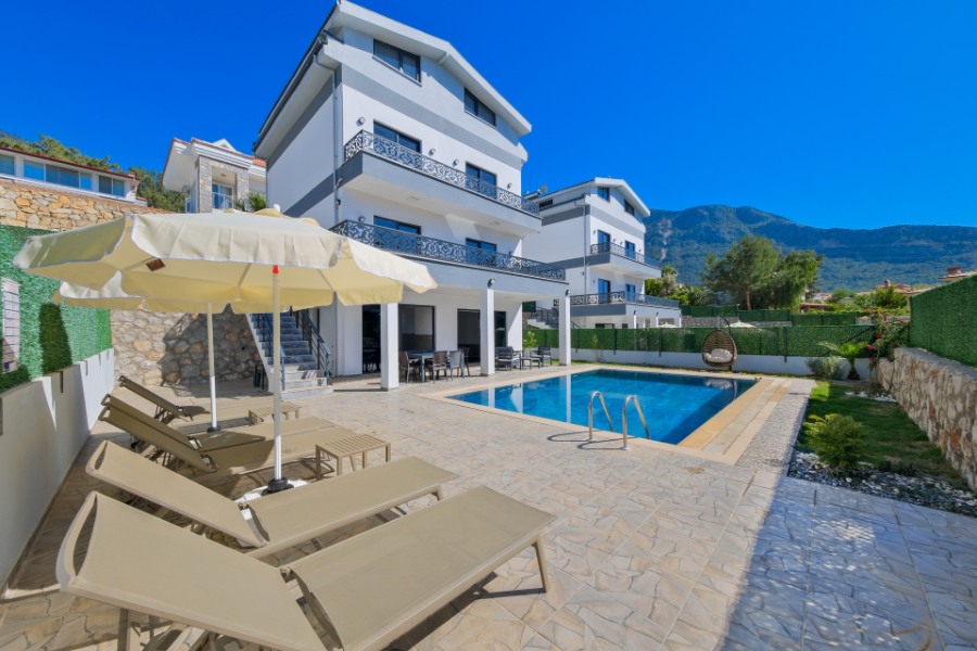 Fethiye Ovacık'ta 4+1 Özel Havuzlu Denize Yakın Lüks Kiralık Villa DRM-1819