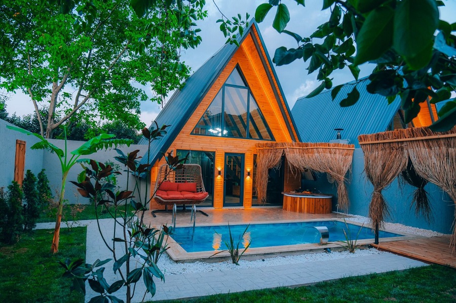 Sapanca Yanıkda 2+1 Özel Havuzlu Doğa Manzaralı Kiralık Lüks Bungalov DRM-1973