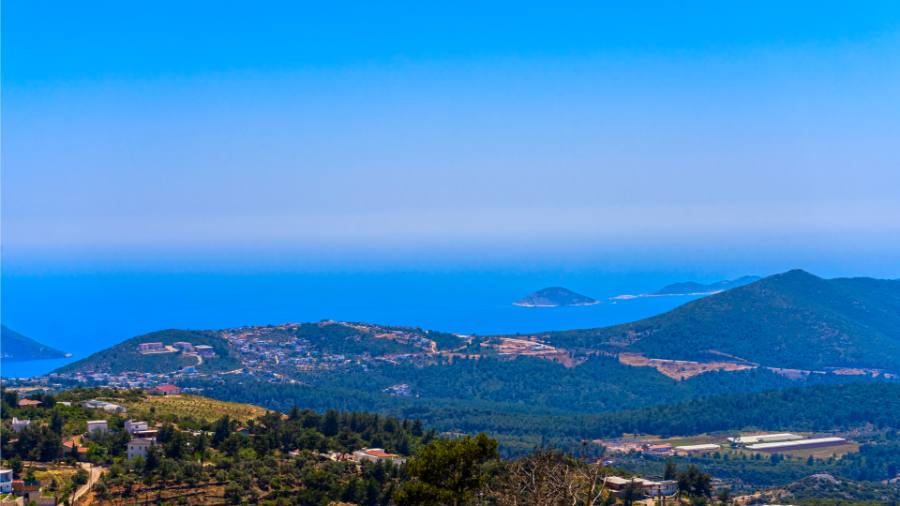 Antalya Kaş'ta 2+1 Özel Havuzlu Deniz Manzaralı Kiralık Villa DRM-2033