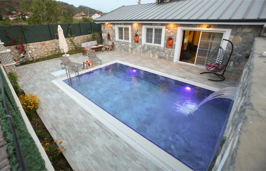 Fethiye Yanıklarda 3+1 Özel Havuzlu Denize Yakın Kiralık Lüks Villa DRM-1860