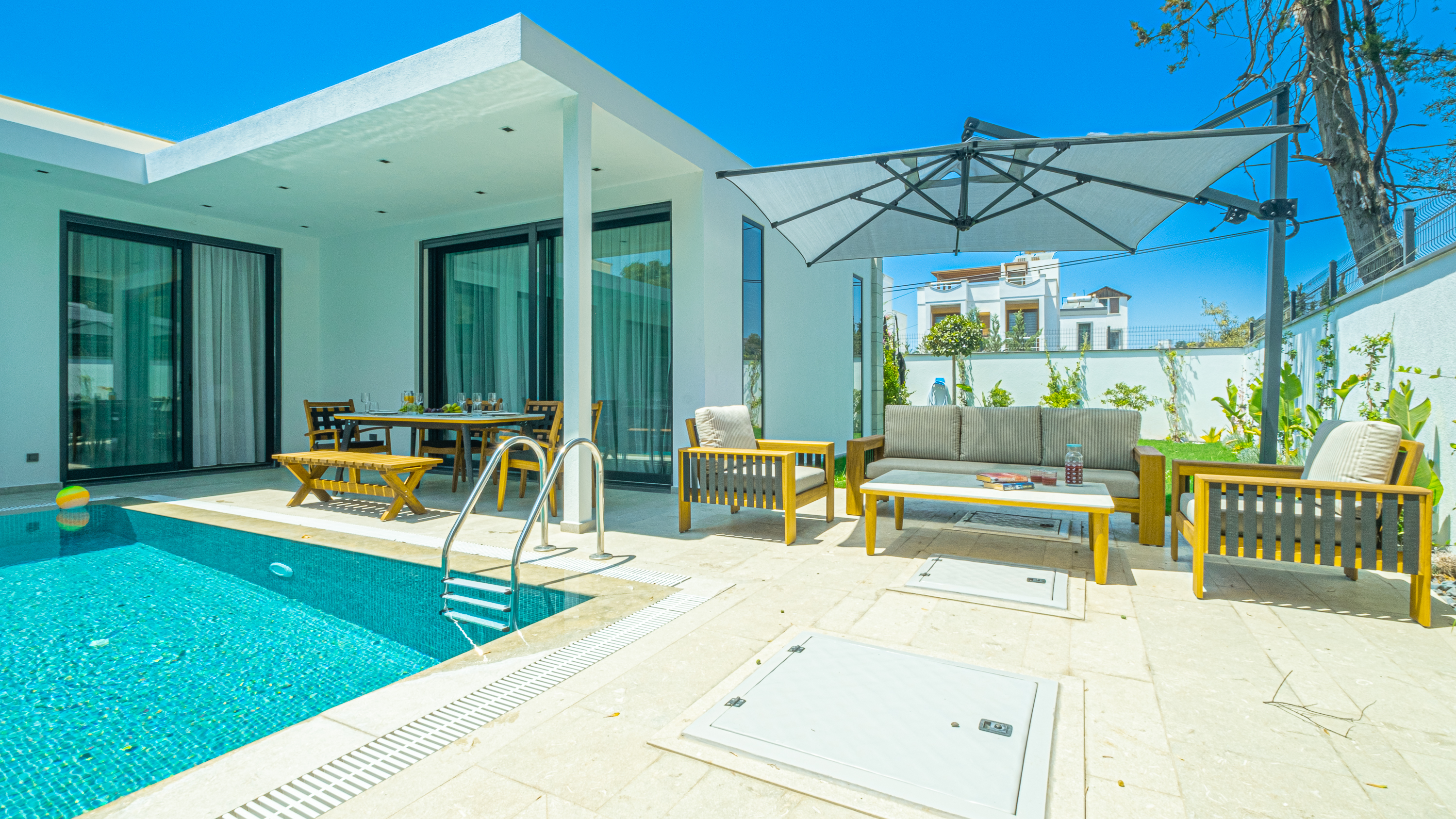 Bodrum Yalıkavak'ta 3 odalı, Özel Havuzlu Yazlık Villa Kiralık BD-486