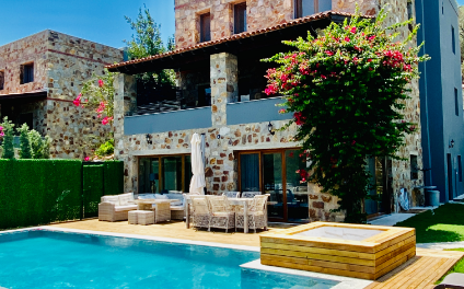 Bodrum Torba 6+1 Deniz Manzaralı Özel Havuzlu Villa BV-666