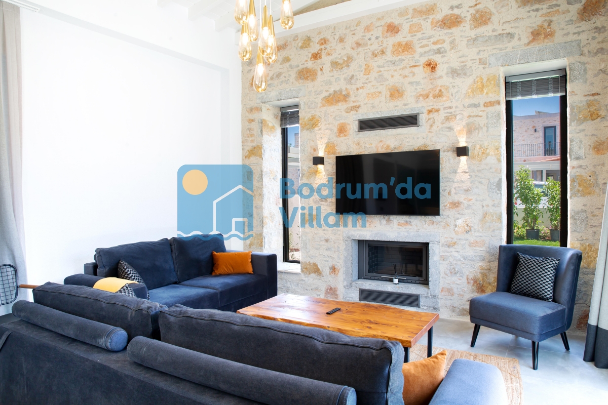 Bodrum Ortakent Denize Yakın Özel Havuzlu 3 Yatak Odalı Villa BD-401