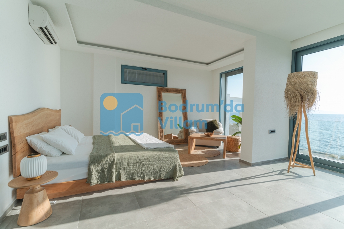 Bodrum Turgutreis’te Eşsiz Deniz Manzaralı Sonsuzluk Havuzlu Kiralık Villa BD-4139