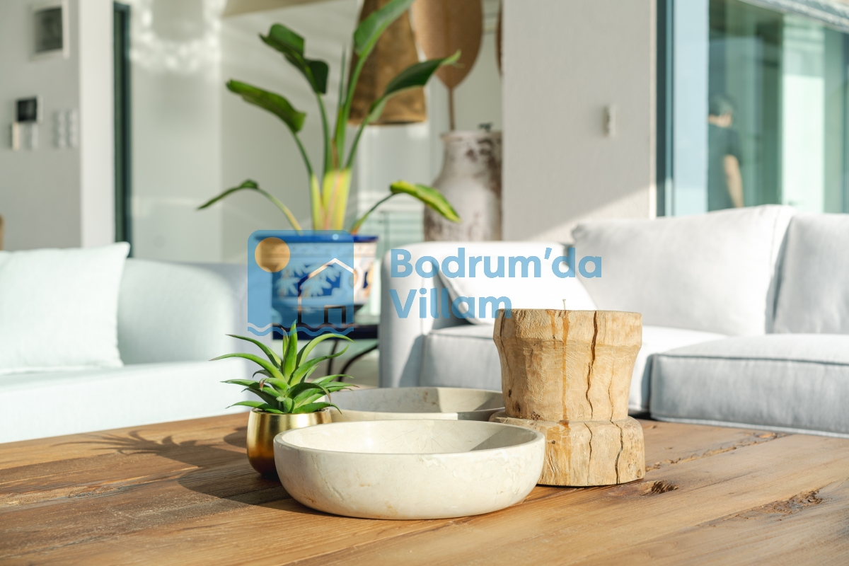 Bodrum Turgutreis’te Eşsiz Deniz Manzaralı Sonsuzluk Havuzlu Kiralık Villa BD-4139