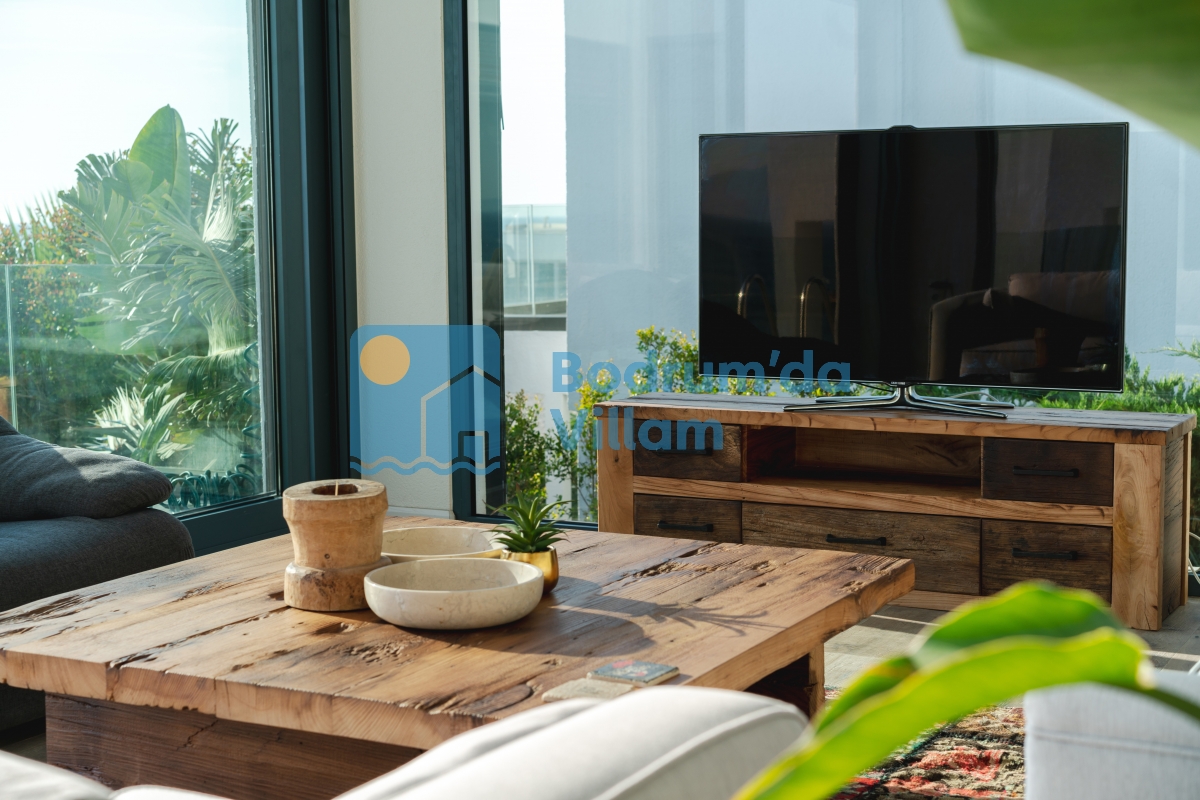Bodrum Turgutreis’te Eşsiz Deniz Manzaralı Sonsuzluk Havuzlu Kiralık Villa BD-4139